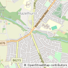 Map of Bury, Lancashire