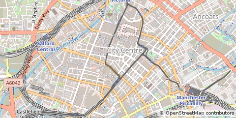 Map of Manchester