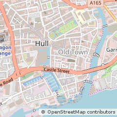 Map of Kingston-Upon-Hull, Yorkshire