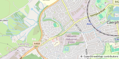 Map of Caerphilly
