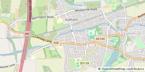 Map of Lymm, Warrington