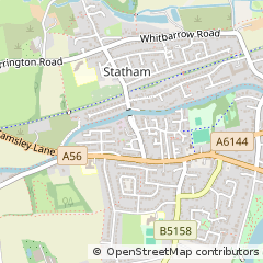 Map of Lymm, Warrington