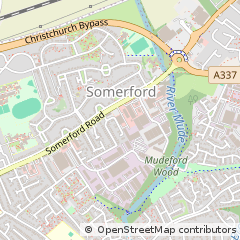 Map of Christchurch, Dorset