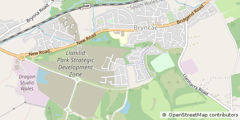 Map of Llanharan