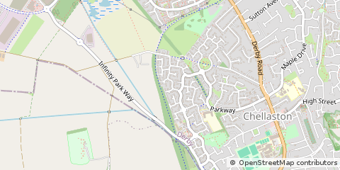 Map of Derbyshire