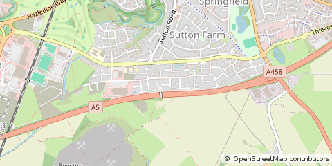 Map of Shrewsbury, Shropshire