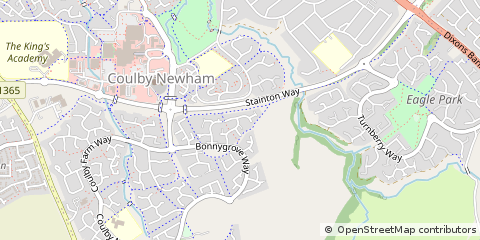 Map of Middlesbrough, North Yorkshire