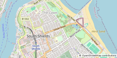 Map of South Shields