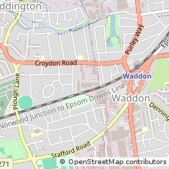 Map of Croydon