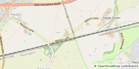 Map of Warrington, Cheshire