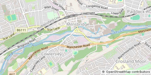Map of Huddersfield
