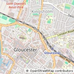 Map of Gloucester, Gloucestershire