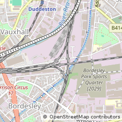 Map of Birmingham, West Midlands