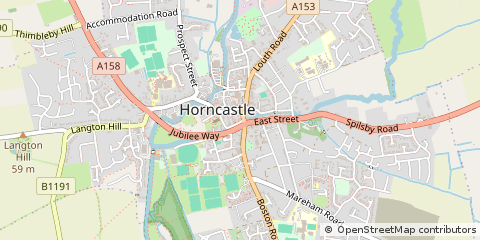 Map of Horncastle, Lincolnshire