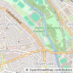Map of Cardiff