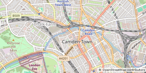 Map of Camden Town, London