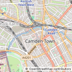Map of Camden Town, London
