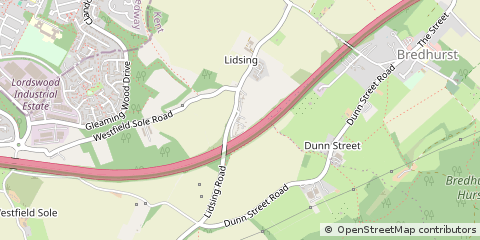 Map of Gillingham, Kent