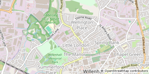 Map of Willenhall,, West Midlands