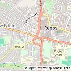 Map of Rugby, Warwickshire
