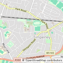 Map of Altrincham, Cheshire