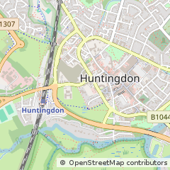 Map of Huntingdon, Cambridgeshire
