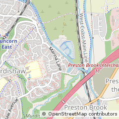 Map of Runcorn, Cheshire