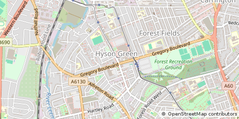 Map of Nottingham