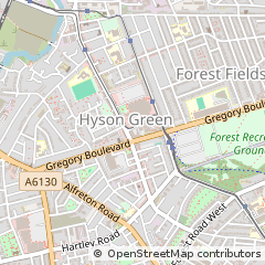 Map of Nottingham
