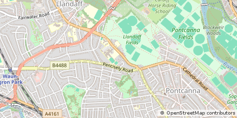 Map of Cardiff