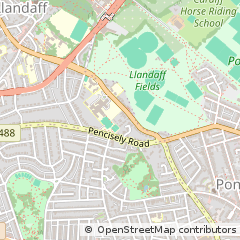 Map of Cardiff