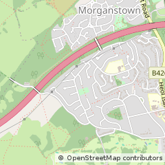 Map of Cardiff, South Glamorgan