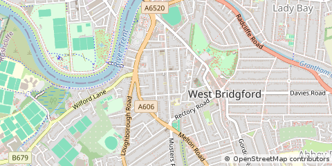 Map of Nottingham