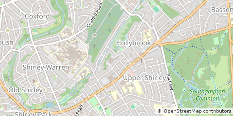 Map of Southampton, Hampshire