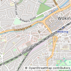 Map of Woking, Surrey