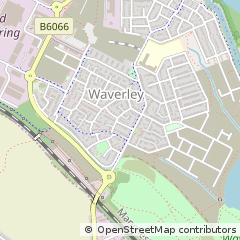 Map of Rotherham, South Yorkshire