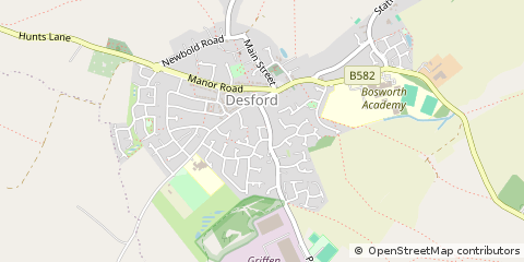 Map of Leicester, Leicestershire