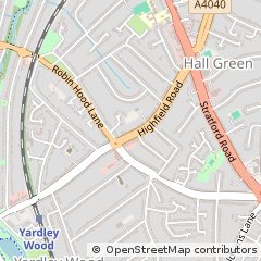 Map of Birmingham, West Midlands