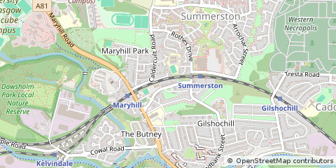 Map of Glasgow