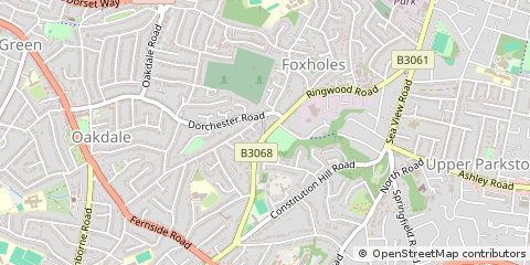 Map of Poole, Dorset