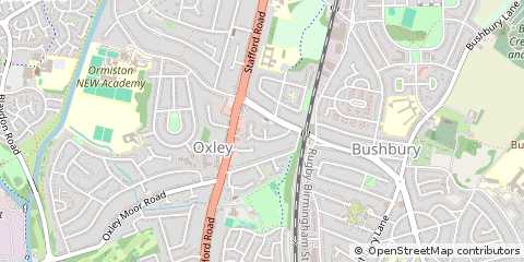 Map of Wolverhampton, West Midlands