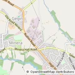 Map of Coedpoeth, Wrexham