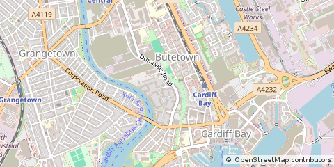 Map of Cardiff, Caerdydd