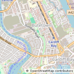 Map of Cardiff, Caerdydd