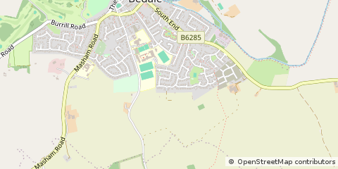 Map of Bedale, N Yorks