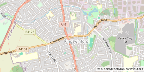 Map of Kingswinford, West Midlands