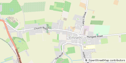 Map of Wisbech, Cambridgeshire