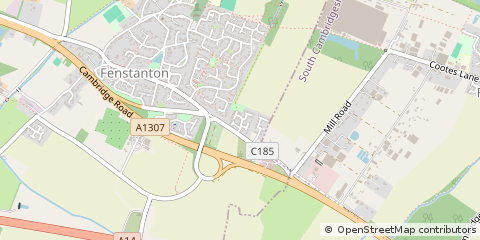 Map of Huntingdon, Cambridgeshire