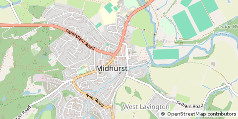 Map of Midhurst, West Sussex