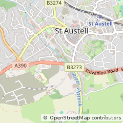Map of ST. Austell, Cornwall